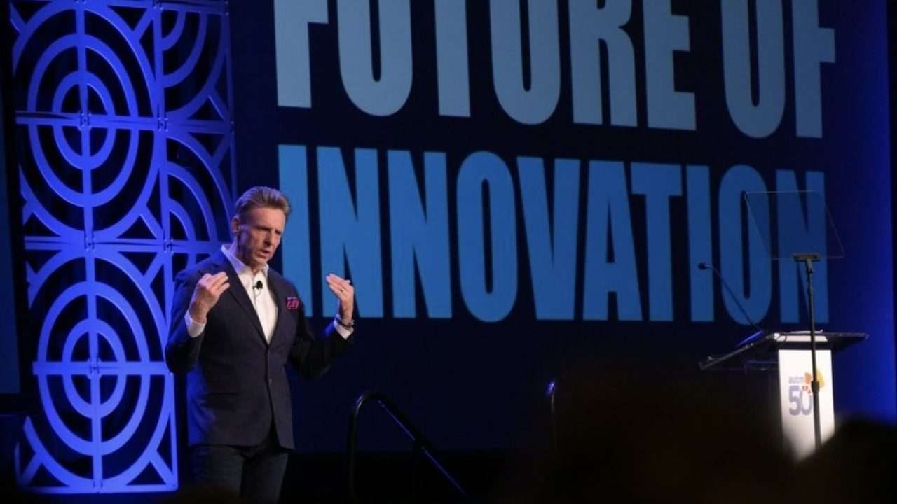 Nicholas Webb on stage: Healthcare Leadership and Innovation