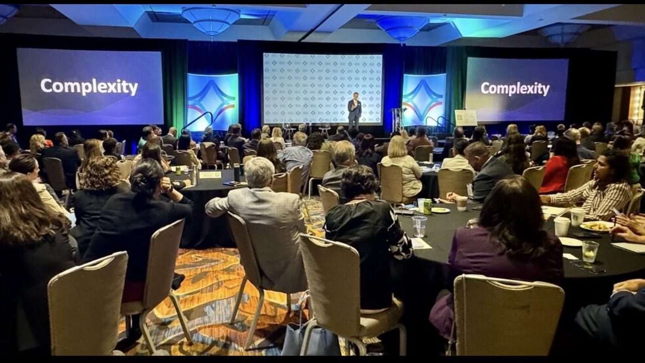 Nicholas Webb on stage: Innovation Keynote